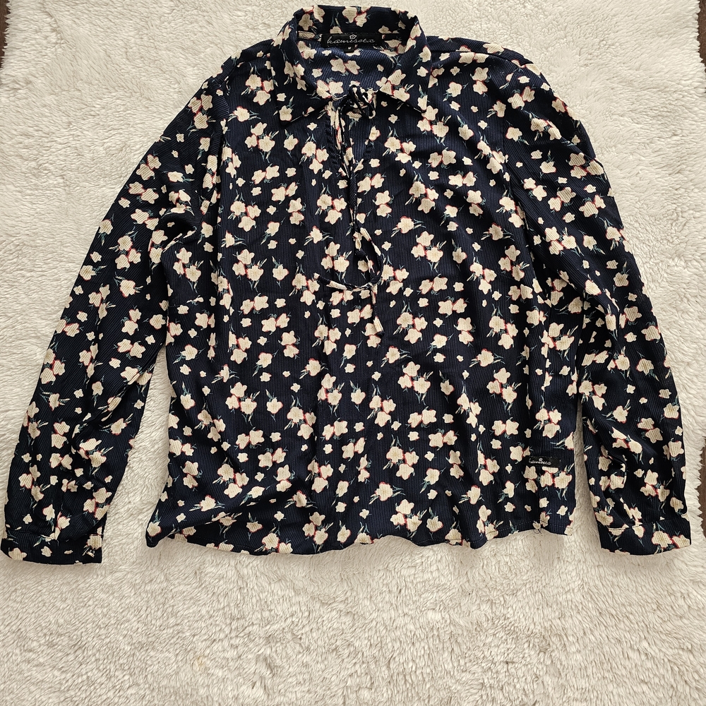 Floral Navy Women's Top
